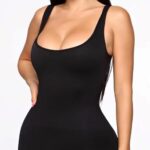 Fashion Nova Stay Snatched Shapewear Bodysuit - Black