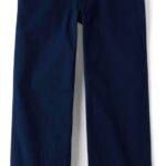 The Children's Place Girls' Uniform Wide Leg Chino Pants (size 6 - 6,7 year old)
