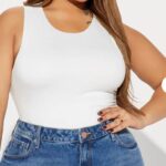 Fashion Nova Poppy Sleeveless Bodysuit - White