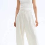 H&M Wide-Leg Pants - Large (available in cream)