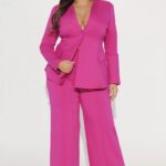 Fashion Nova Believe It Pink Pants Suit